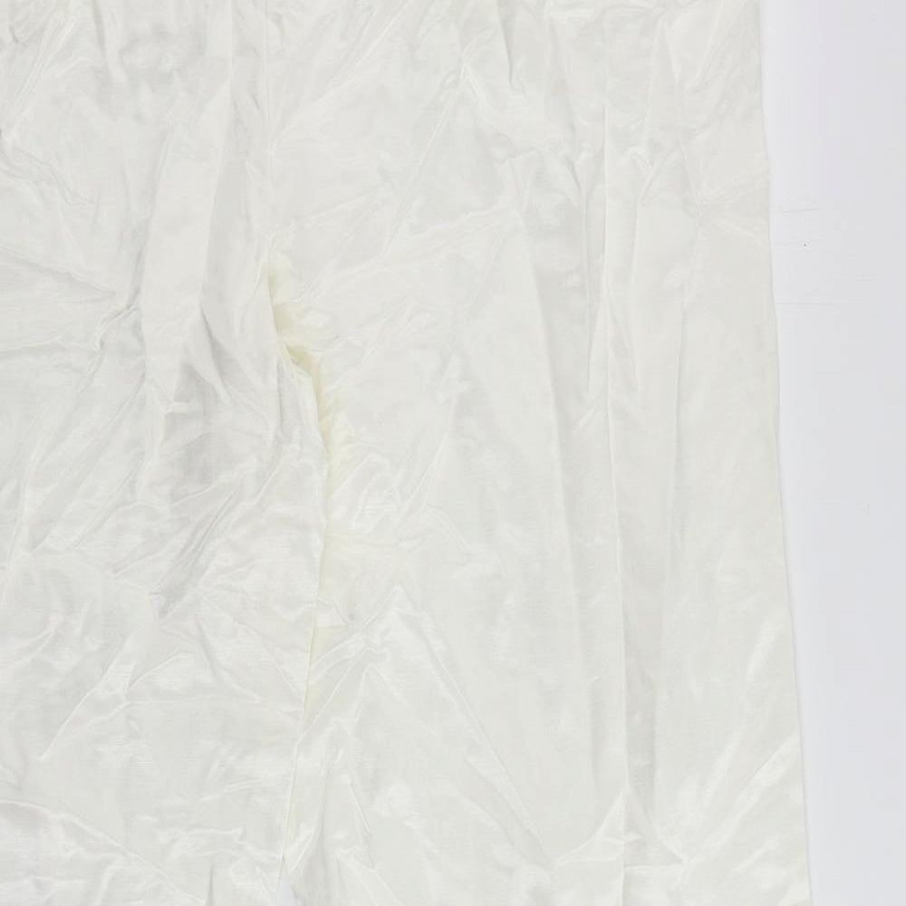 Womens UK Size 24 Marks and Spencer Regular Fit  White Trousers