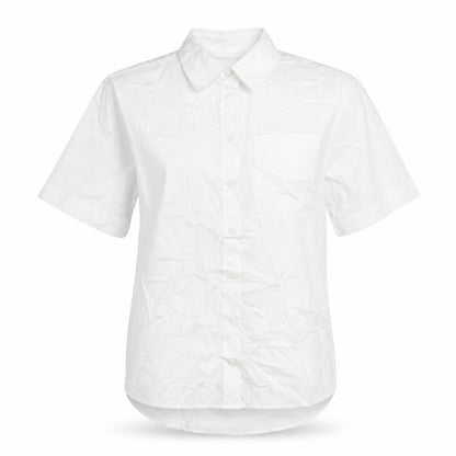 Womens UK Size 6 Marks and Spencer White Basic Button-Up