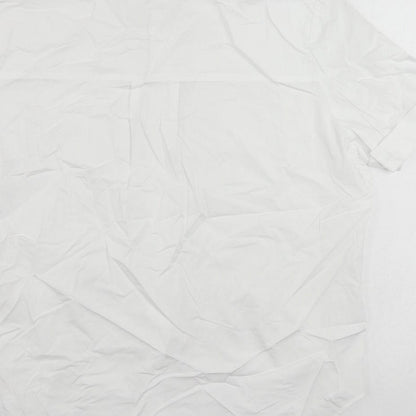 Womens UK Size 6 Marks and Spencer White Basic Button-Up