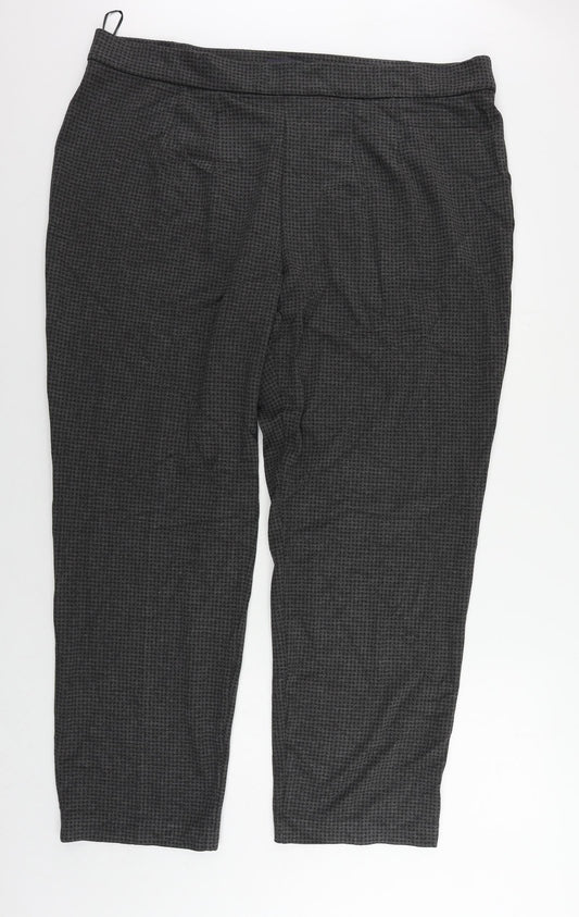 Womens UK Size 24 Marks and Spencer Regular Fit  Grey Trousers