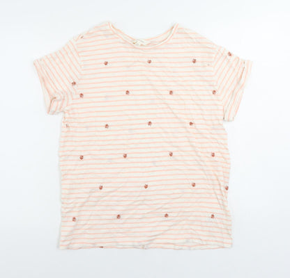 Womens UK Size 12 Per Una Pink Basic T-Shirt