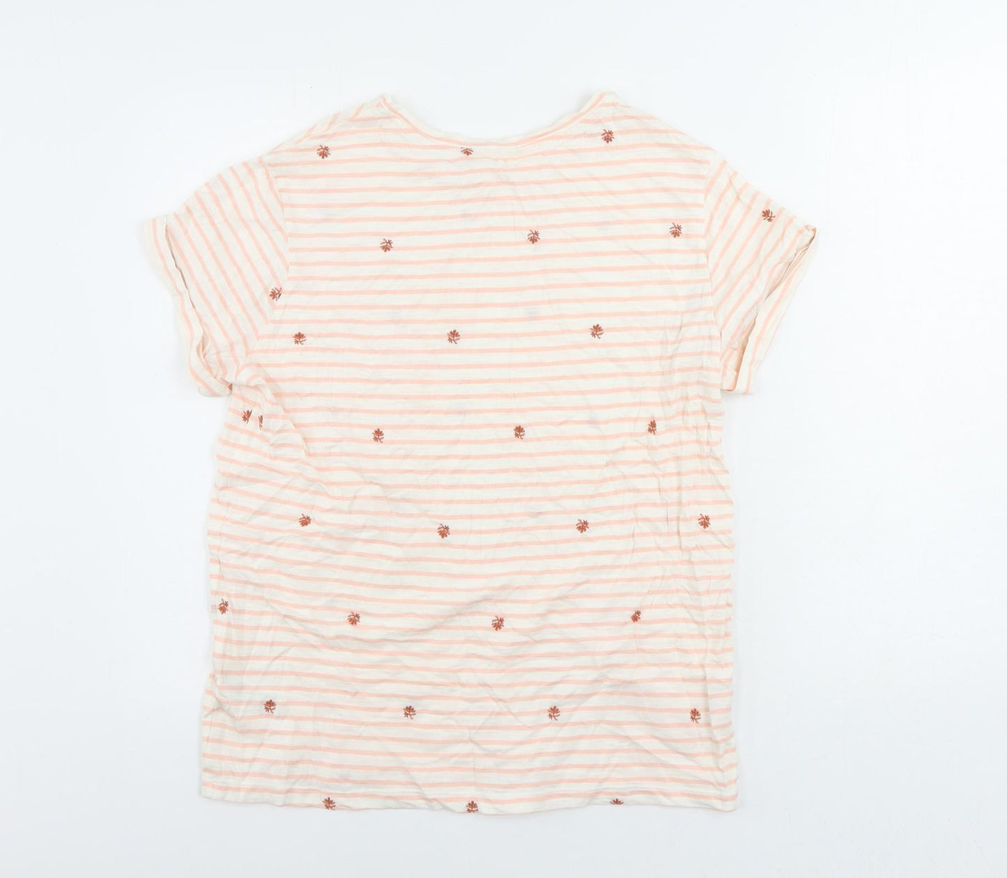 Womens UK Size 12 Per Una Pink Basic T-Shirt