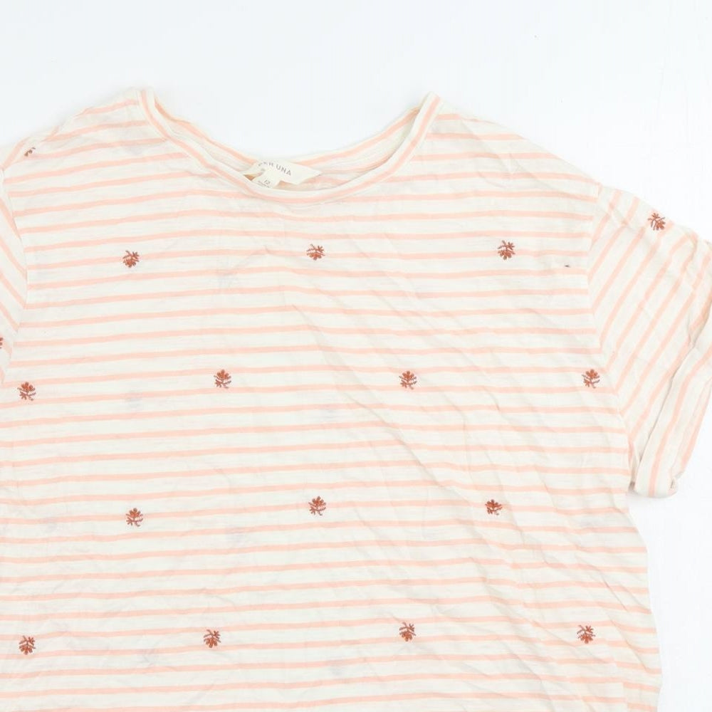 Womens UK Size 12 Per Una Pink Basic T-Shirt