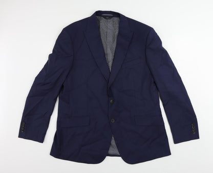 Mens UK Size 44 Marks and Spencer Regular Blue Suit Jacket