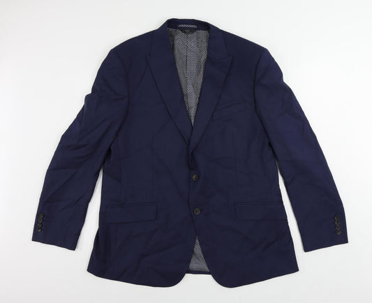 Mens UK Size 44 Marks and Spencer Regular Blue Suit Jacket