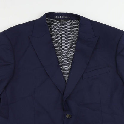 Mens UK Size 44 Marks and Spencer Regular Blue Suit Jacket