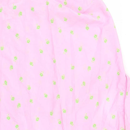 Womens UK Size XL Noisy may Pink Basic Button-Up