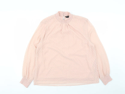 Womens UK Size 14 Dorothy Perkins Pink Basic Blouse