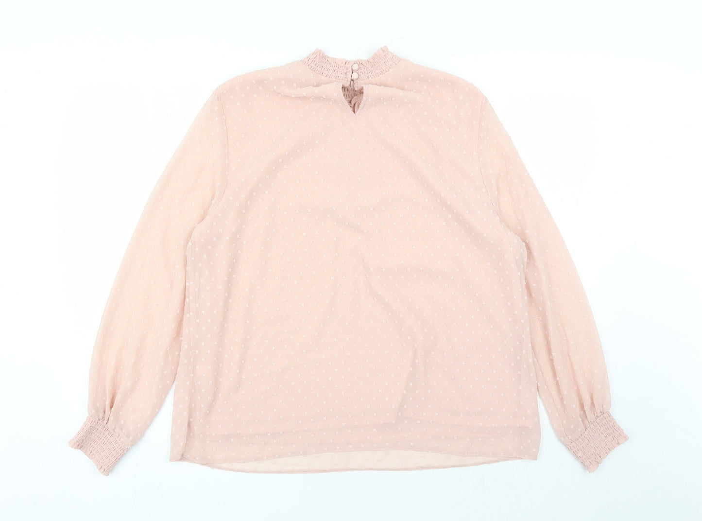 Womens UK Size 14 Dorothy Perkins Pink Basic Blouse