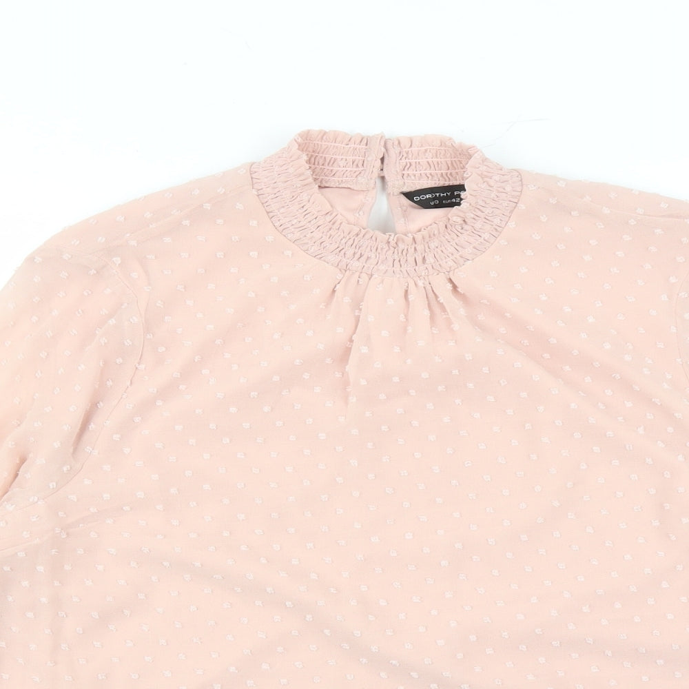 Womens UK Size 14 Dorothy Perkins Pink Basic Blouse