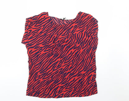 Womens UK Size 10 NEXT Red Basic Blouse
