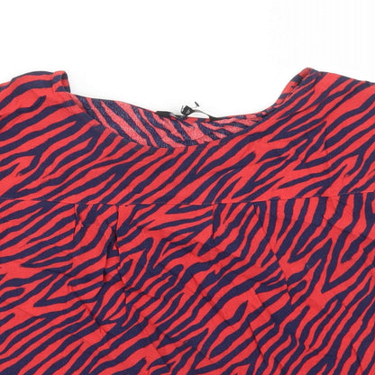 Womens UK Size 10 NEXT Red Basic Blouse