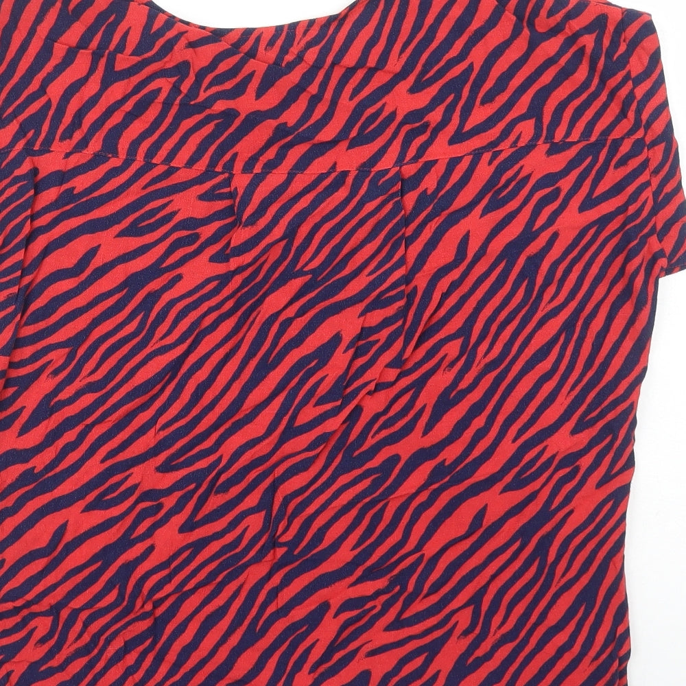 Womens UK Size 10 NEXT Red Basic Blouse