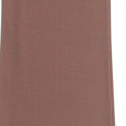 Stradivarius Womens Brown Polyester Bodycon Size M Round Neck Pullover