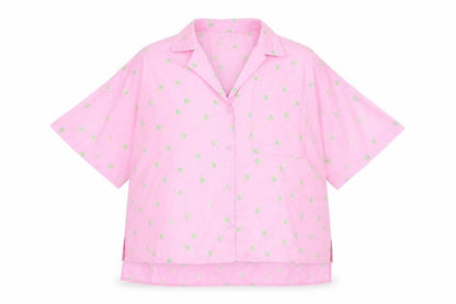 Womens UK Size XL Noisy may Pink Basic Button-Up