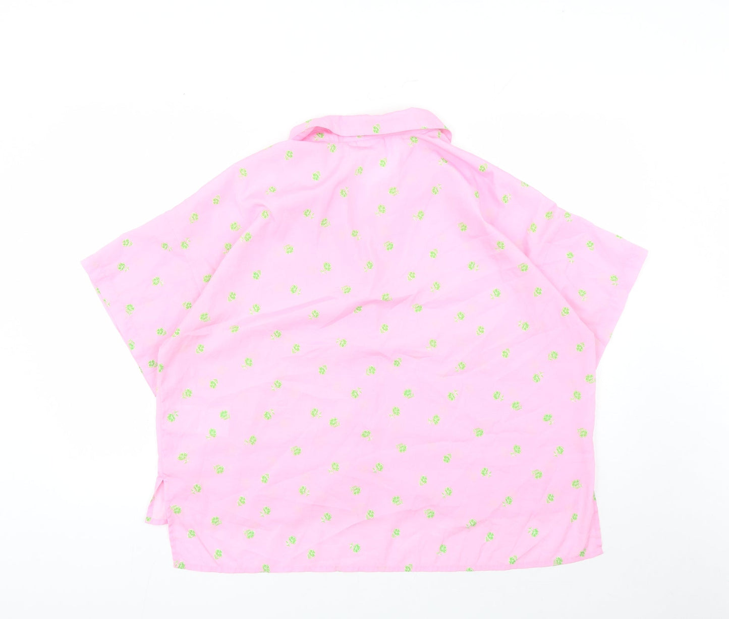 Womens UK Size XL Noisy may Pink Basic Button-Up