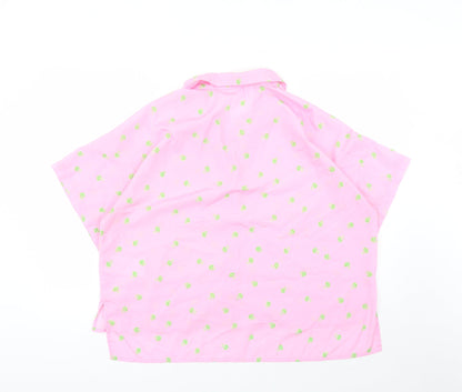Womens UK Size XL Noisy may Pink Basic Button-Up