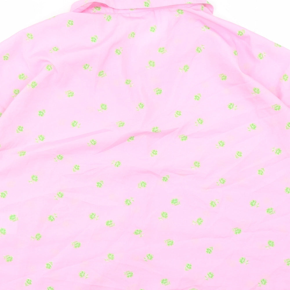 Womens UK Size XL Noisy may Pink Basic Button-Up