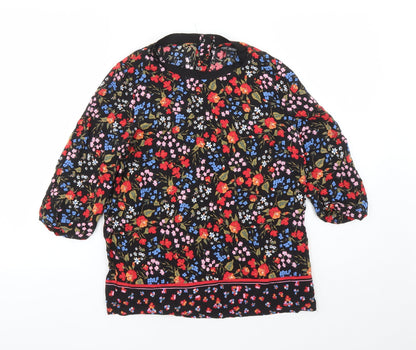 Womens UK Size 6 NEXT Multicoloured Basic Blouse