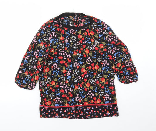 Womens UK Size 6 NEXT Multicoloured Basic Blouse