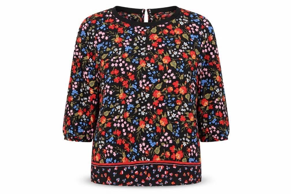Womens UK Size 6 NEXT Multicoloured Basic Blouse