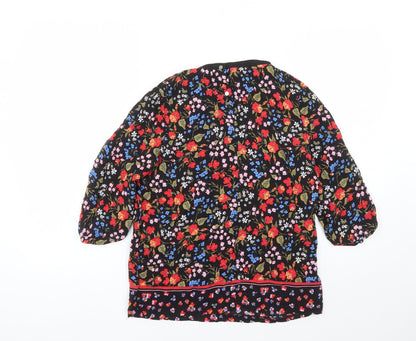 Womens UK Size 6 NEXT Multicoloured Basic Blouse