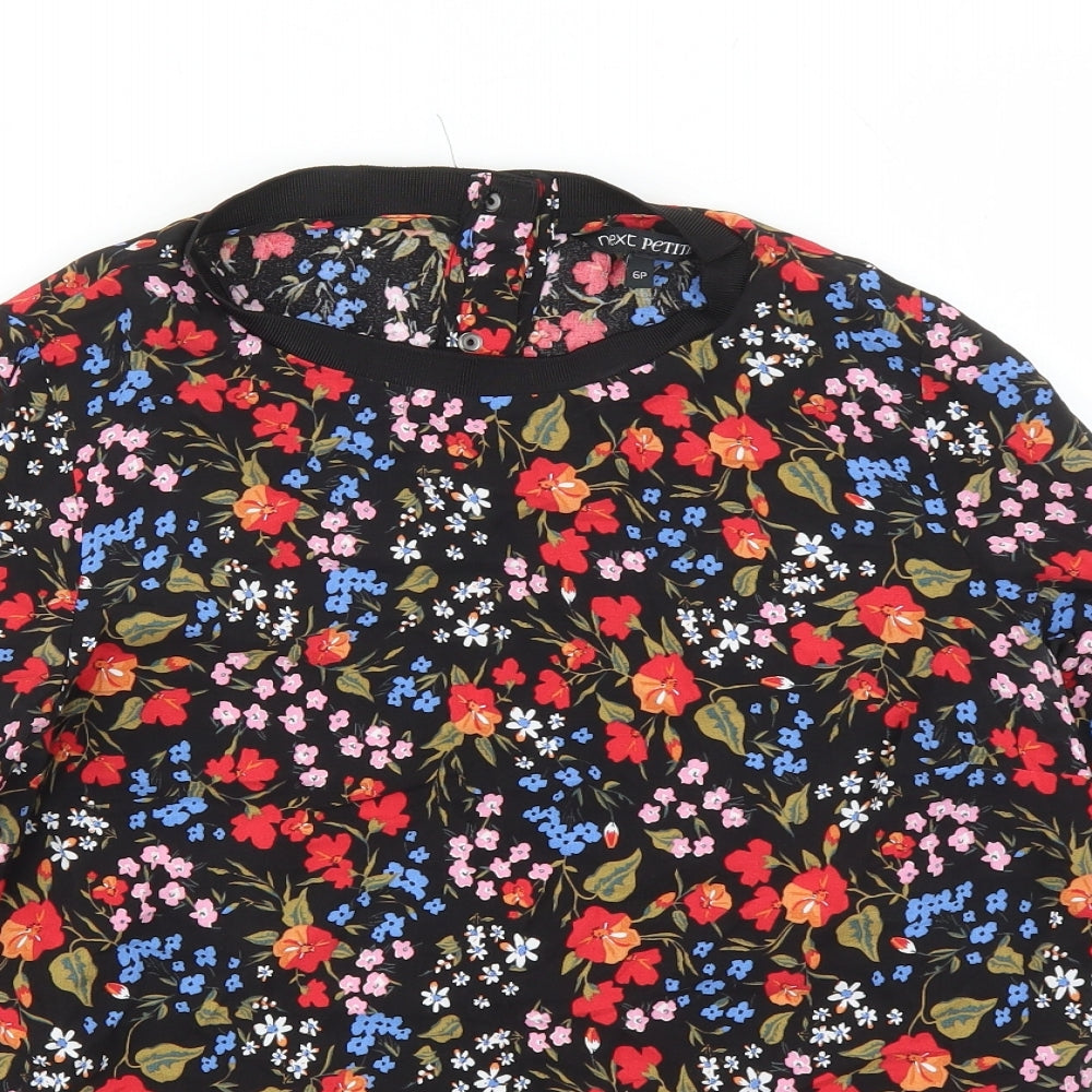 Womens UK Size 6 NEXT Multicoloured Basic Blouse
