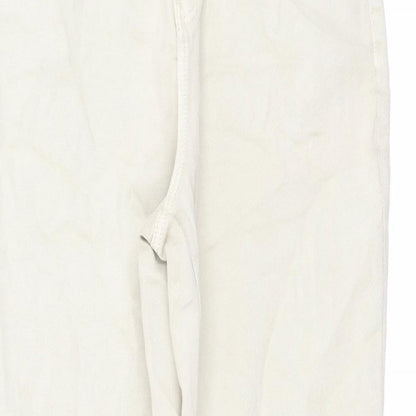 TU Womens Beige Cotton Mom Jeans Size 12 L29 in Regular Button