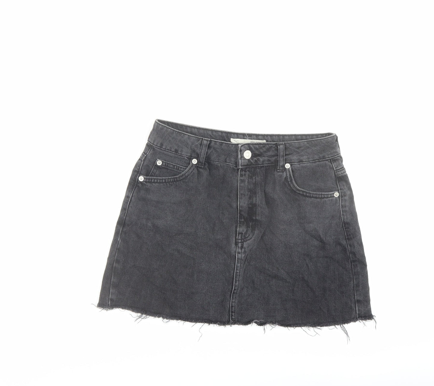 Womens UK Size 8 Topshop Mini Denim Skirt