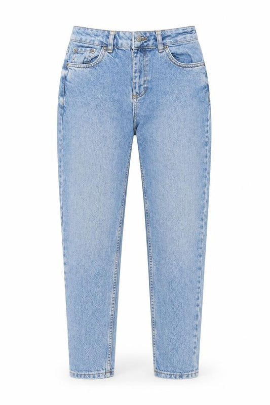 Womens UK Size 26 in Topshop Regular Fit Mom Blue Jeans