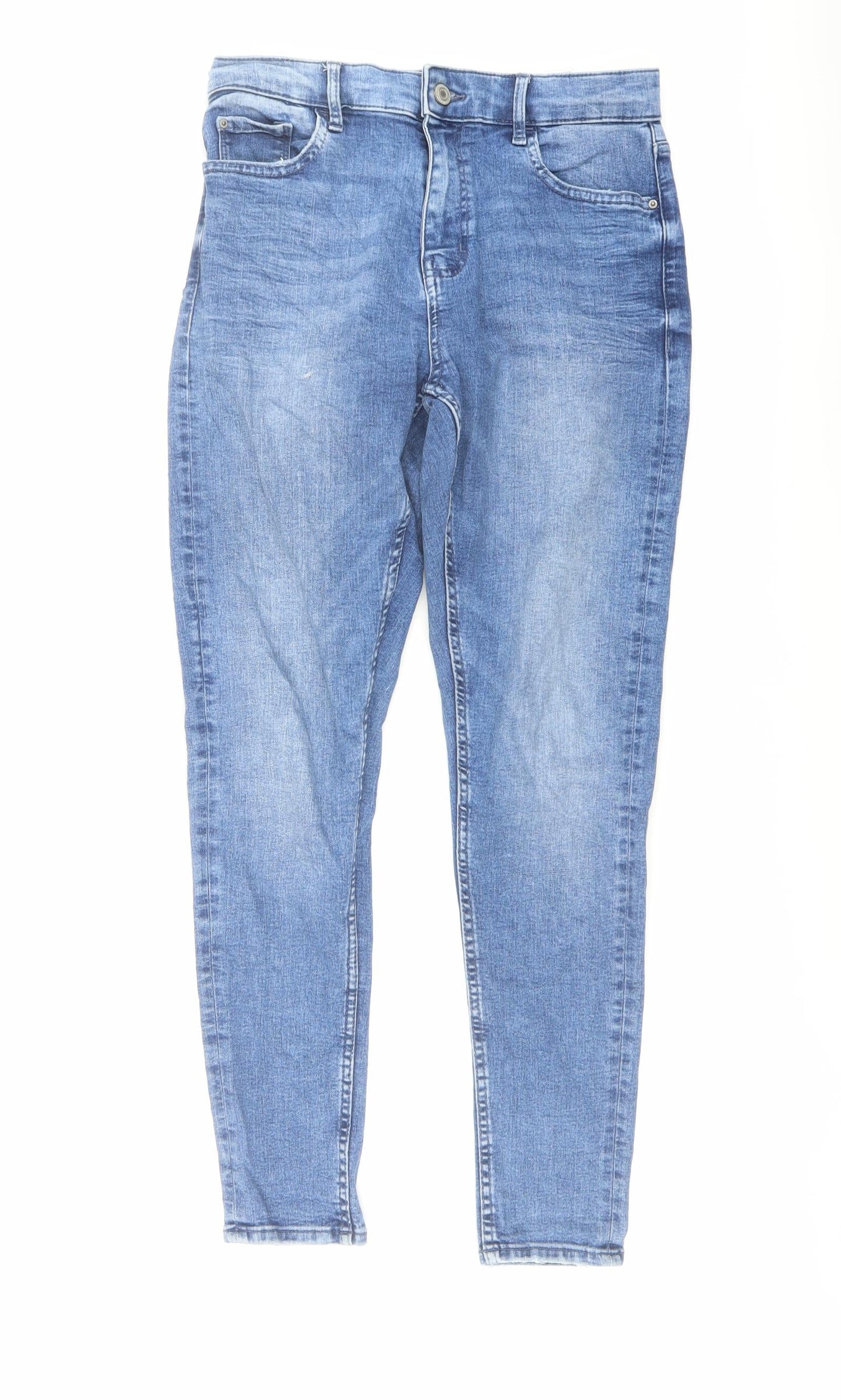 Womens UK Size 10 Marks and Spencer Regular Fit Skinny Blue Jeans