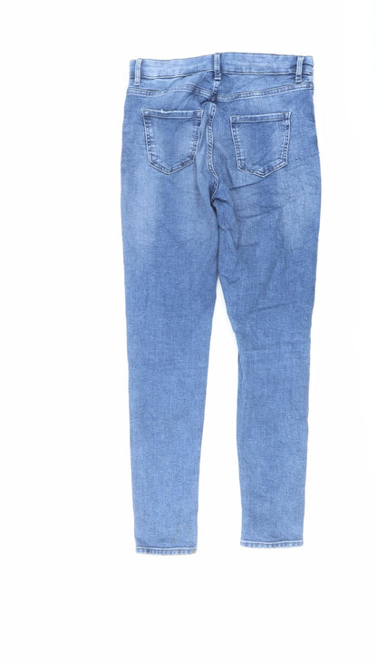 Womens UK Size 10 Marks and Spencer Regular Fit Skinny Blue Jeans