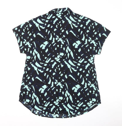 Womens UK Size 8 Marks and Spencer Blue Basic Blouse