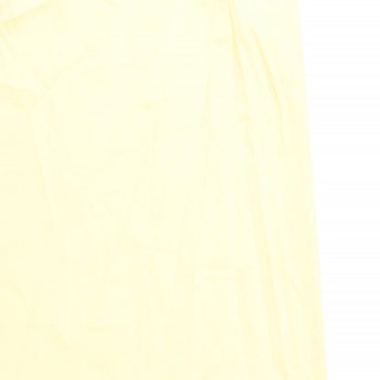 Marks and Spencer Womens Yellow Polyester A-Line Size 12 Scoop Neck Pullover