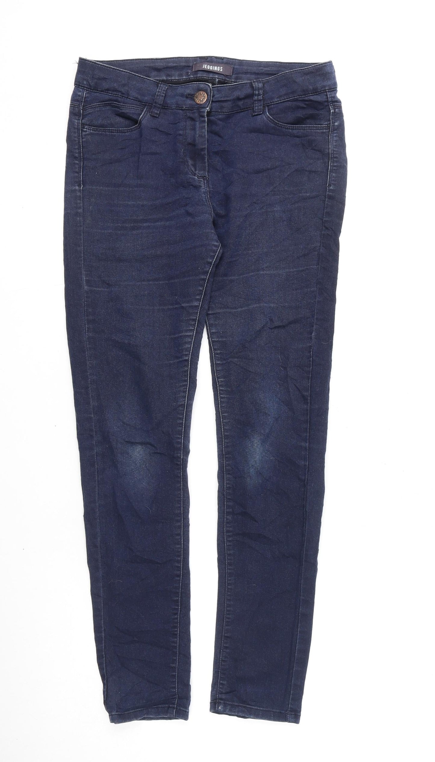 Womens UK Size 10 Marks and Spencer Regular Fit Jegging Blue Jeans