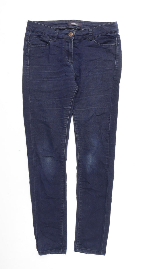 Womens UK Size 10 Marks and Spencer Regular Fit Jegging Blue Jeans