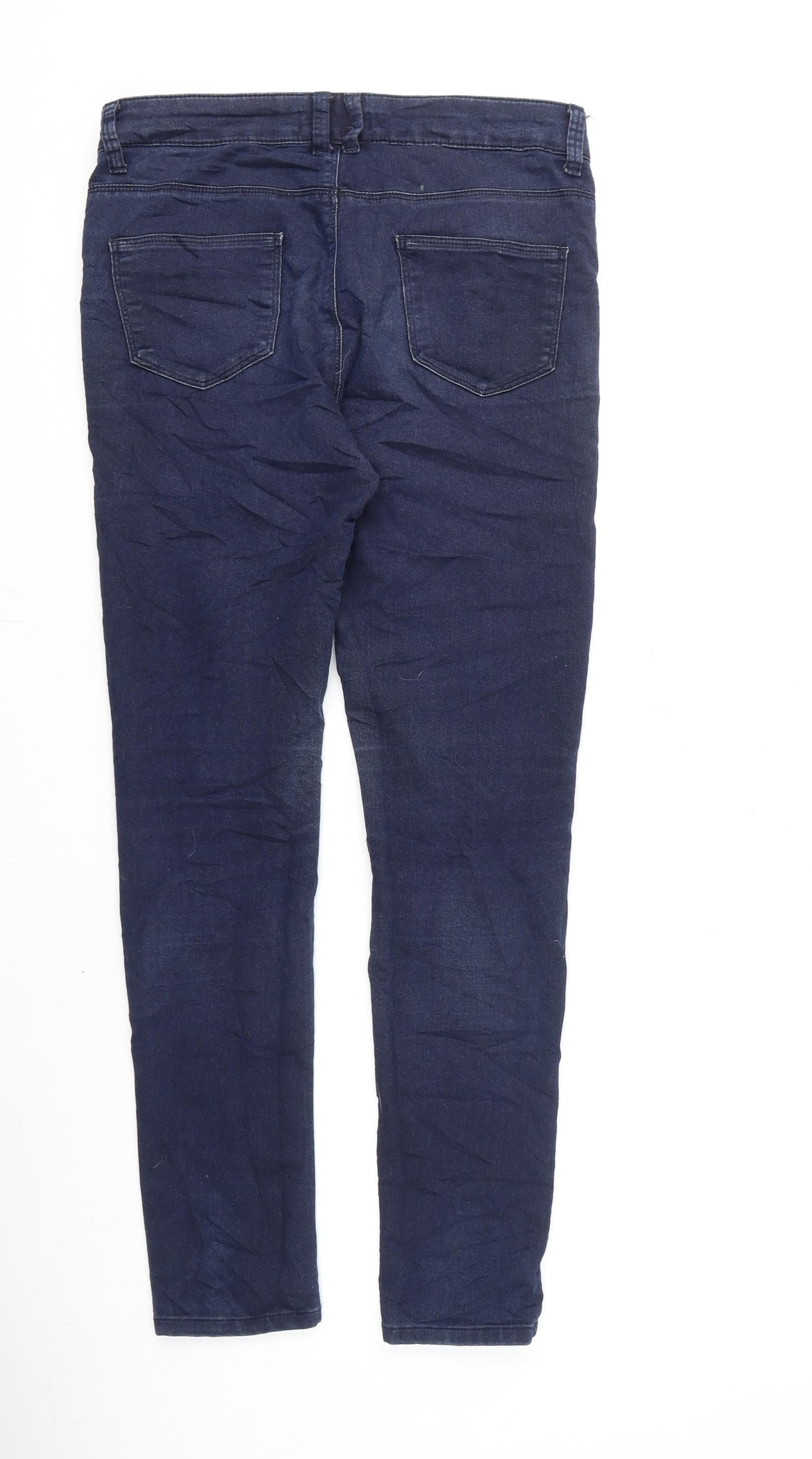 Womens UK Size 10 Marks and Spencer Regular Fit Jegging Blue Jeans