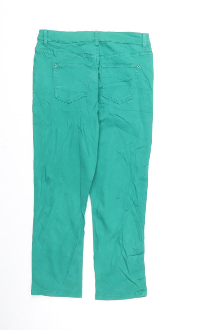 Womens UK Size 8 Marks and Spencer Regular Fit Skinny Green Jeans