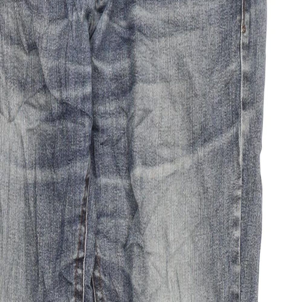 Camel Active Mens Blue Cotton Straight Jeans Size 36 in L29 in Regular Zip