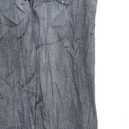 Camel Active Mens Blue Cotton Straight Jeans Size 36 in L29 in Regular Zip