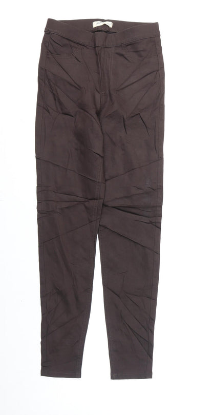 Marks and Spencer Womens Brown Cotton Jegging Jeans Size 8 L27 in Regular