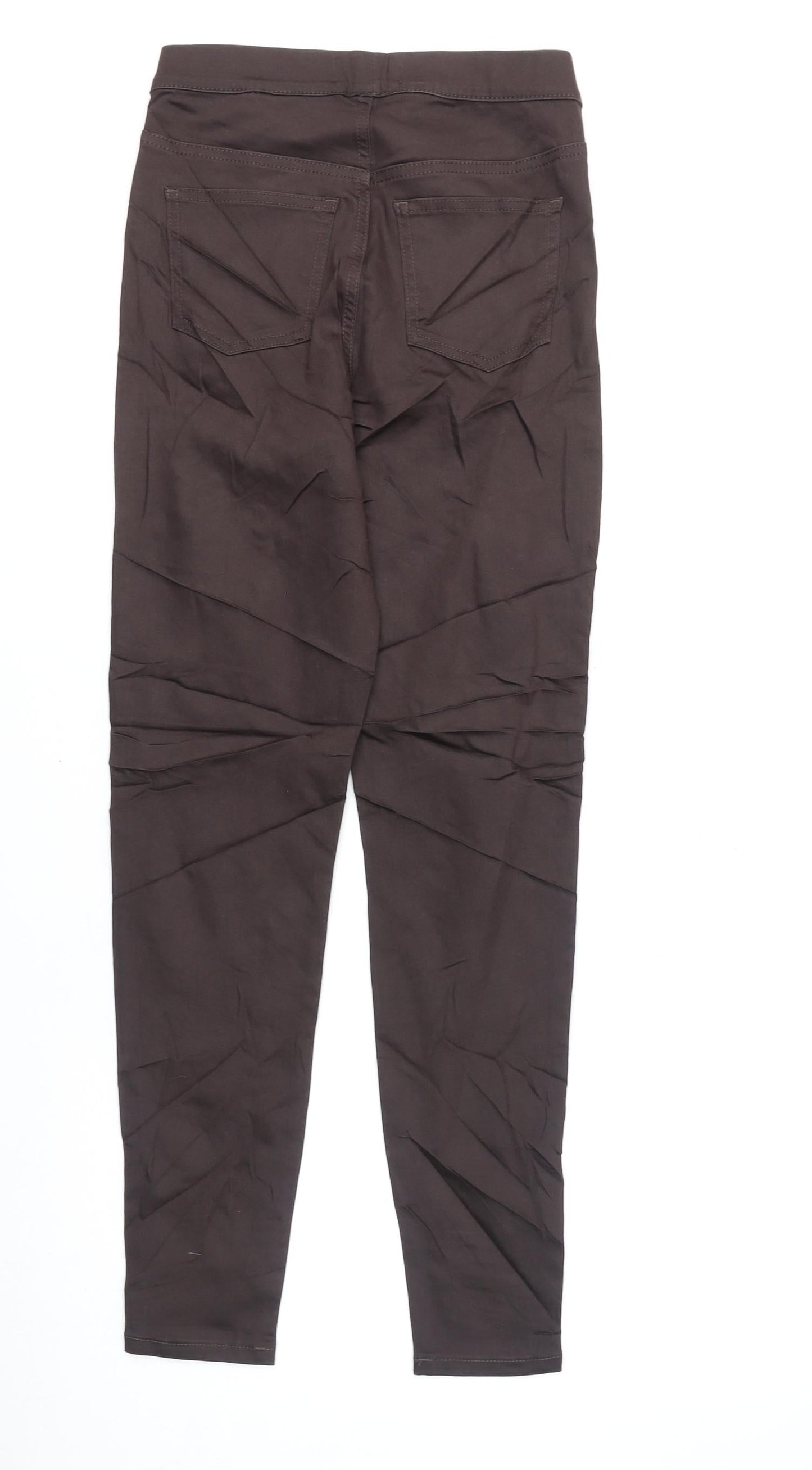 Marks and Spencer Womens Brown Cotton Jegging Jeans Size 8 L27 in Regular