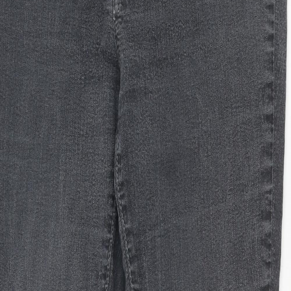 Refuge Womens Grey Cotton Skinny Jeans Size 8 L30 in Regular Zip