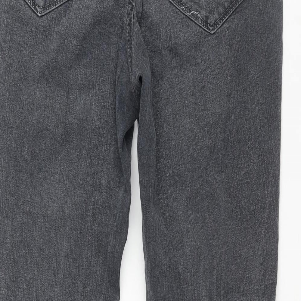 Refuge Womens Grey Cotton Skinny Jeans Size 8 L30 in Regular Zip