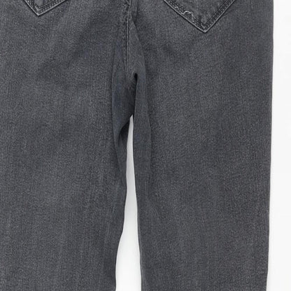 Refuge Womens Grey Cotton Skinny Jeans Size 8 L30 in Regular Zip
