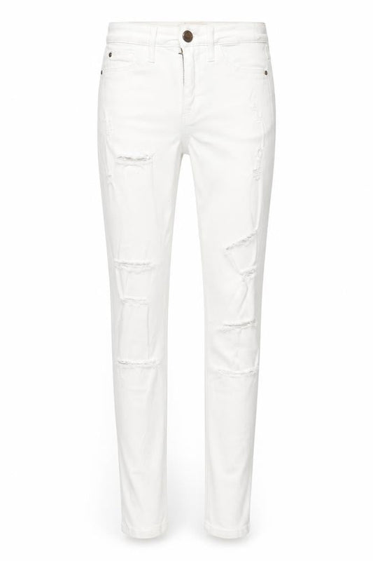 Womens UK Size 6 River Island Regular Fit Skinny White Jeans