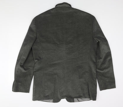 Oakman Mens Green Cotton Jacket Suit Jacket Size 42 Regular