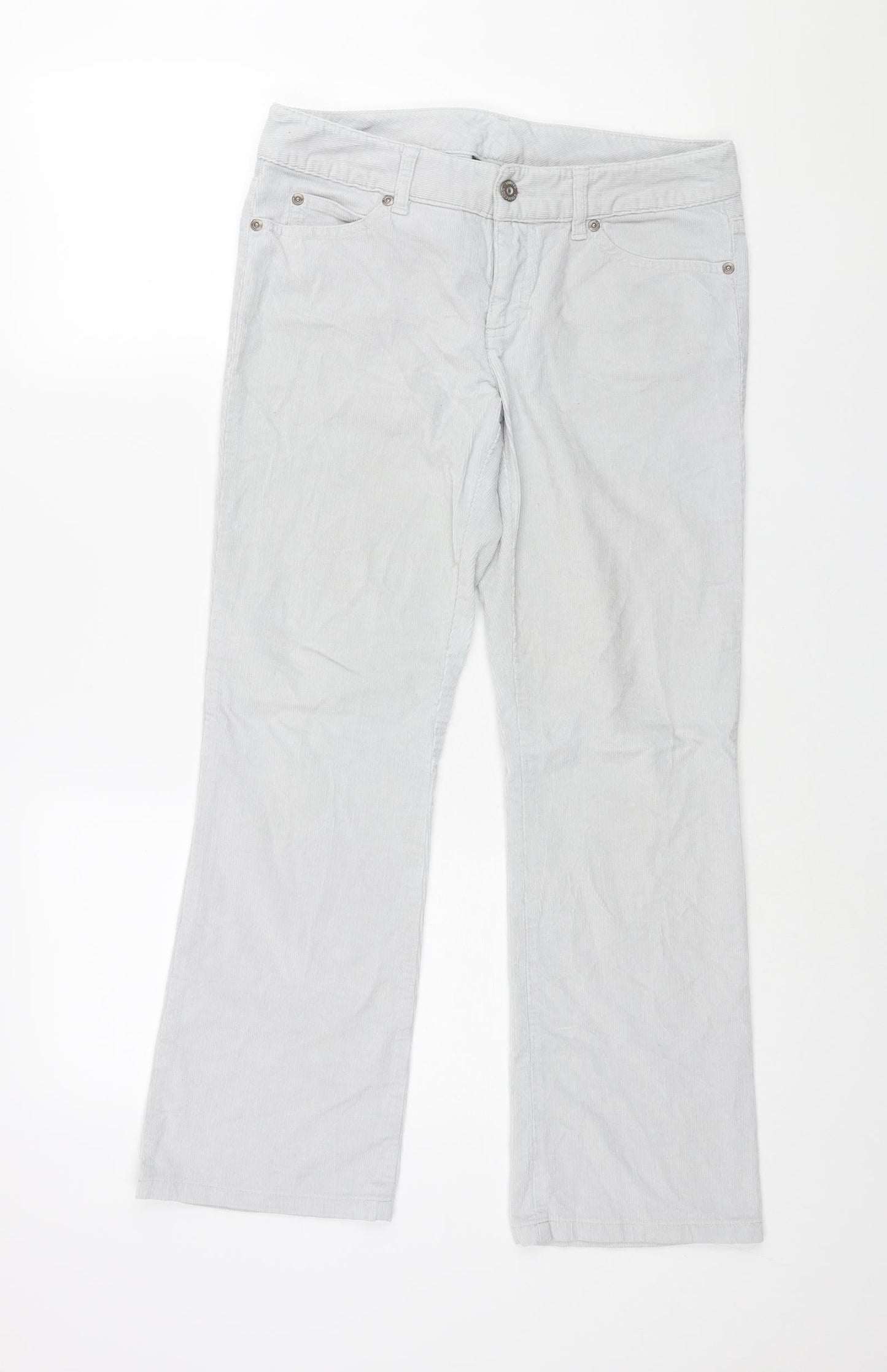 Womens UK Size 10 Marks and Spencer Regular Fit  Grey Trousers