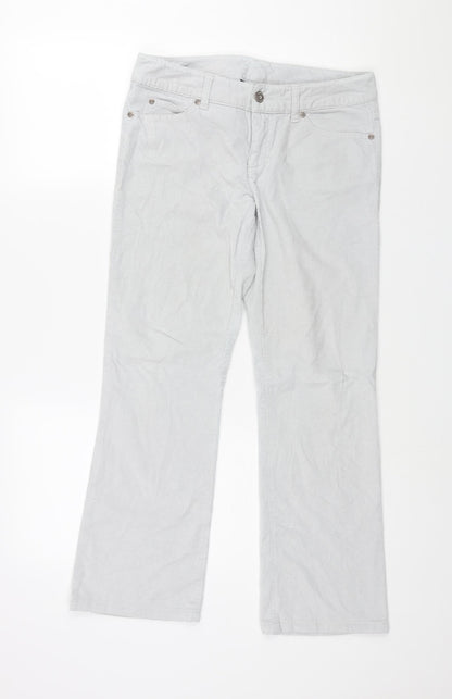 Womens UK Size 10 Marks and Spencer Regular Fit  Grey Trousers