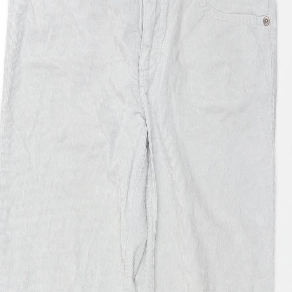 Womens UK Size 10 Marks and Spencer Regular Fit  Grey Trousers